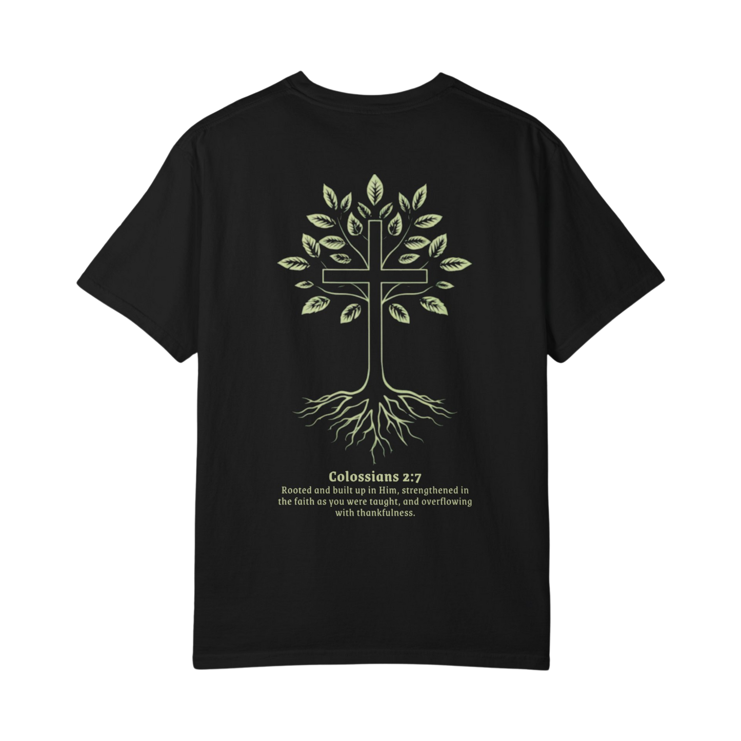 ROOTED IN CHRIST GRAPHIC TEE