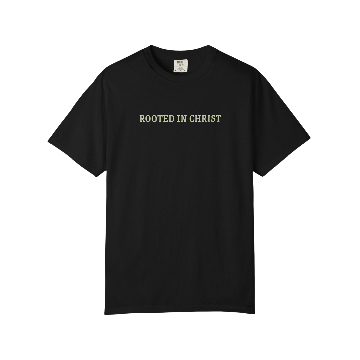 ROOTED IN CHRIST GRAPHIC TEE